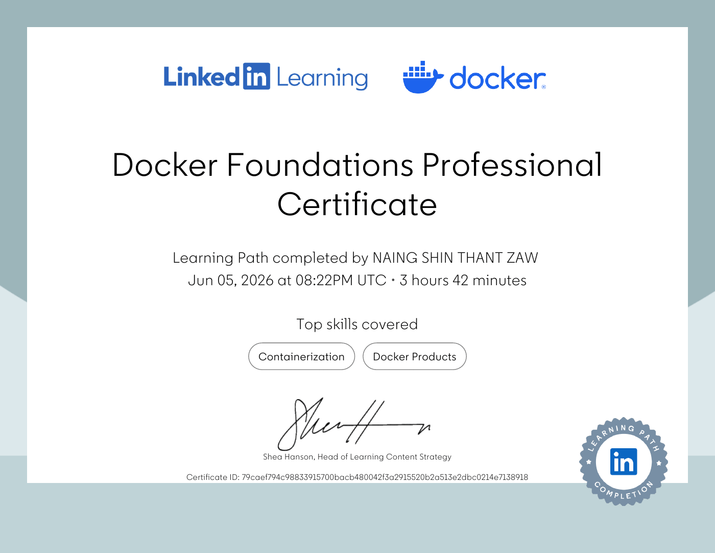 Docker Foundations Professional Certificate